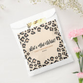 Leopard Cheetah Laten we wild worden! verjaardagsf Bedankzakje (Gezegeld)