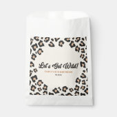 Leopard Cheetah Laten we wild worden! verjaardagsf Bedankzakje (Voorkant)