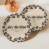 Leopard Cheetah Laten we wild worden! verjaardagsf Papieren Bordje
