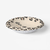 Leopard Cheetah Laten we wild worden! verjaardagsf Papieren Kommen (Gebogen)