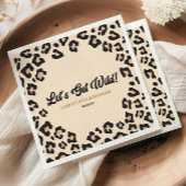 Leopard Cheetah Laten we wild worden! verjaardagsf Servet