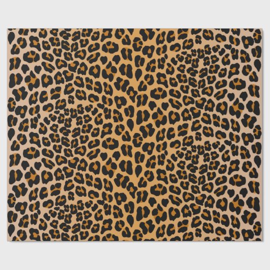 Leopard cheetah-patroon cadeaupapier (Vlak)