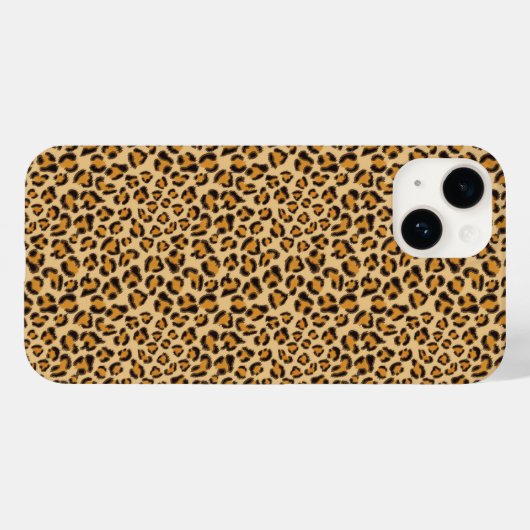 Leopard cheetah-patroon Case-Mate iPhone case (Achterkant (horizontaal))