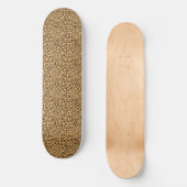 Leopard cheetah-patroon persoonlijk skateboard (Voorkant)