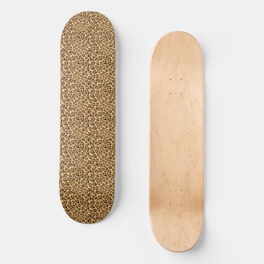 Leopard cheetah-patroon persoonlijk skateboard (Voorkant)