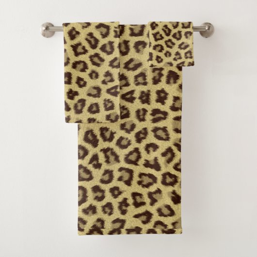 Leopard/Cheetah Print Bad Handdoek (Insitu)