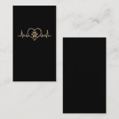 Leopard Cheetah Print Cat Paw Pet Lover Visitekaartje (Voorkant / Achterkant)