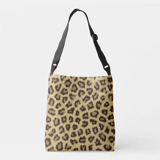 Leopard/Cheetah Print Crossbody Tas (Achterkant)