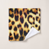 Leopard Cheetah Print Faux Fur Bad Handdoek (Wasdoekje)