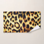 Leopard Cheetah Print Faux Fur Bad Handdoek (Handdoek)