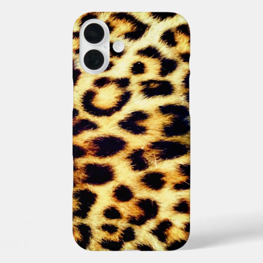 Leopard Cheetah Print Faux Fur Case-Mate iPhone Case (Achterkant)