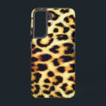 Leopard Cheetah Print Faux Fur Samsung Galaxy Hoesje<br><div class="desc">Leopard Cheetah Print Faux Fur</div>