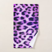 Leopard Cheetah Print Faux roze Bad Handdoek (Handdoek)
