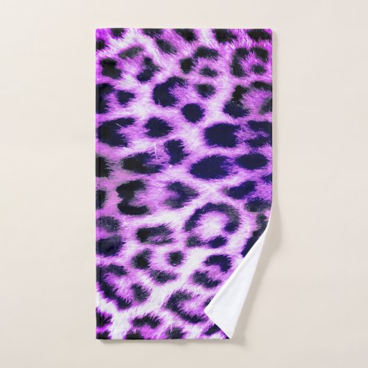 Leopard Cheetah Print Faux roze Bad Handdoek (Handdoek)