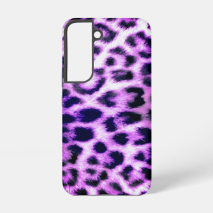Leopard Cheetah Print Faux roze Samsung Galaxy Hoesje