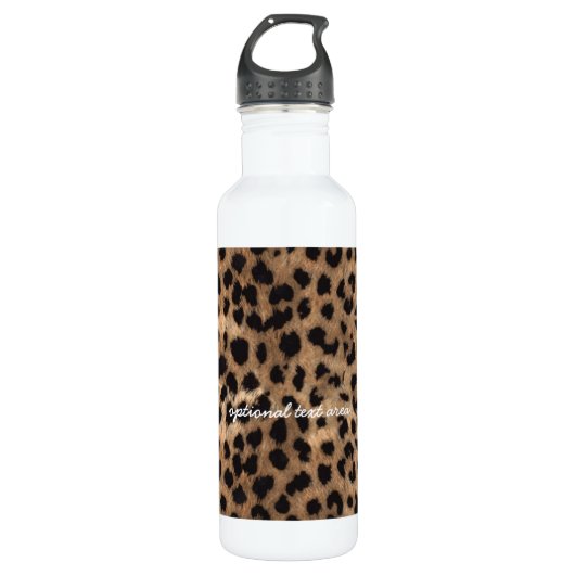 Leopard Cheetah Print Glamour Girls Waterfles (Voorkant)