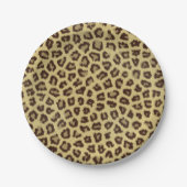 Leopard/Cheetah Print Papieren Bordje (Voorkant)