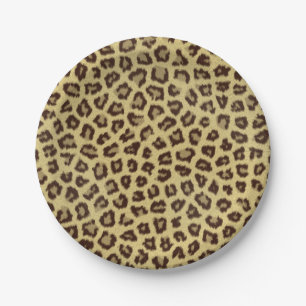Leopard/Cheetah Print Papieren Bordje