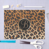 Leopard Cheetah Print Spot Monogram Letter Initiaa Tissuepapier (Craft)