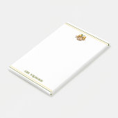 Leopard Cheetah Print Teacher's Apple Post-it® Notes (Schuin)