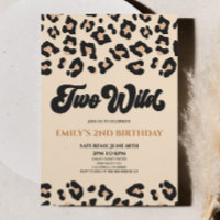 Leopard Cheetah Print Twee Wilde 2e Verjaardagsfee