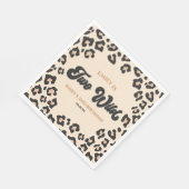 Leopard Cheetah Print Twee Wilde 2e Verjaardagsfee Servet (Hoek)