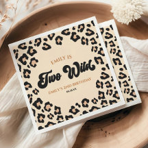 Leopard Cheetah Print Twee Wilde 2e Verjaardagsfee