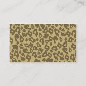 Leopard-Cheetah Print Visitekaartje (Achterkant)