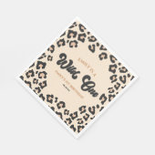 Leopard Cheetah Print Wild Een 1e verjaardagsfeest Servet (Hoek)