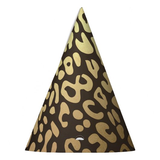 Leopard Cheetah Print Wild Oerwoud Verjaardagsfees Feesthoedjes (Links)