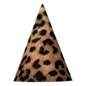 Leopard Cheetah Print Wild Oerwoud Verjaardagsfees Feesthoedjes (Voorkant)
