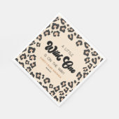 Leopard Cheetah Print Wild One Baby shower Servet (Hoek)