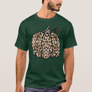 Leopard Cheetah Pumpkin Animal Herfst herfst Cute T-shirt