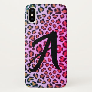 Leopard cheetah roze patroon - monogrammen Case-Mate iPhone case