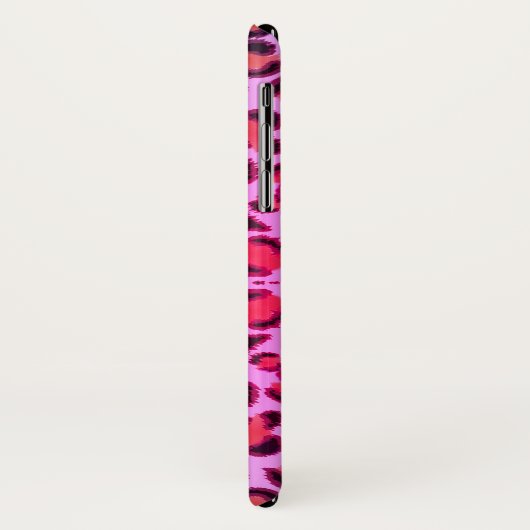 Leopard cheetah roze patroon - monogrammen Case-Mate iPhone case (Achterkant/links)