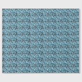 Leopard Cheetah Skin: Waterverf Tie Dye Cadeaupapier (Vlak)