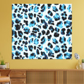 Leopard Cheetah Skin: Waterverf Tie Dye Canvas Afdruk (Insitu (Woonkamer))