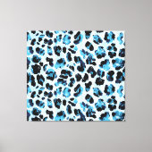 Leopard Cheetah Skin: Waterverf Tie Dye Canvas Afdruk (Voorkant)
