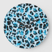 Leopard Cheetah Skin: Waterverf  Tie Dye Grote Klok (Voorkant)