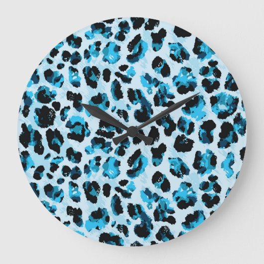 Leopard Cheetah Skin: Waterverf  Tie Dye Grote Klok (Voorkant)