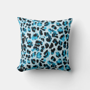 Leopard Cheetah Skin: Waterverf Tie Dye Kussen