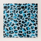 Leopard Cheetah Skin: Waterverf Tie Dye Legpuzzel (Horizontaal)