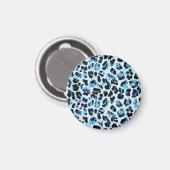 Leopard Cheetah Skin: Waterverf Tie Dye Magneet (Voorkant / Achterkant)