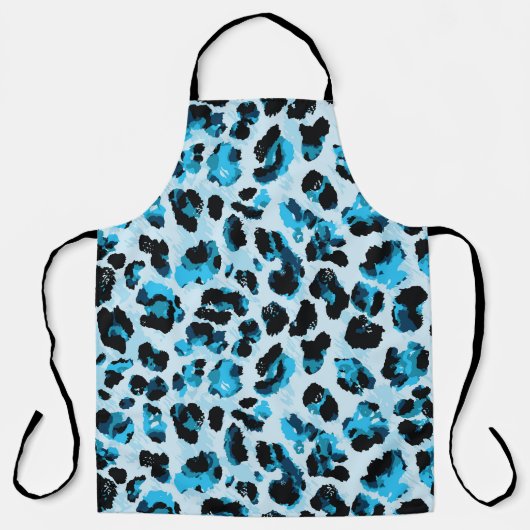 Leopard Cheetah Skin: Waterverf Tie Dye Schort (Voorkant)