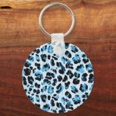 Leopard Cheetah Skin: Waterverf Tie Dye Sleutelhanger (Achterkant)