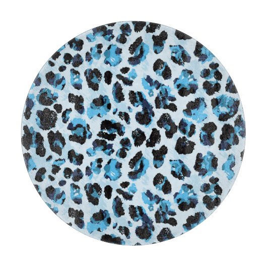 Leopard Cheetah Skin: Waterverf Tie Dye Snijplank (Voorkant)