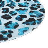 Leopard Cheetah Skin: Waterverf  Tie Dye Snijplank (Hoek)