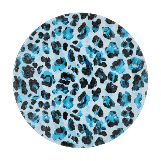 Leopard Cheetah Skin: Waterverf  Tie Dye Snijplank (Voorkant)