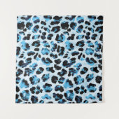 Leopard Cheetah Skin: Waterverf Tie Dye Wandkleed (Voorkant (horizontaal))