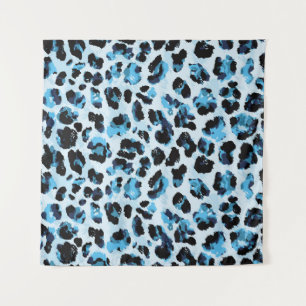 Leopard Cheetah Skin: Waterverf Tie Dye Wandkleed